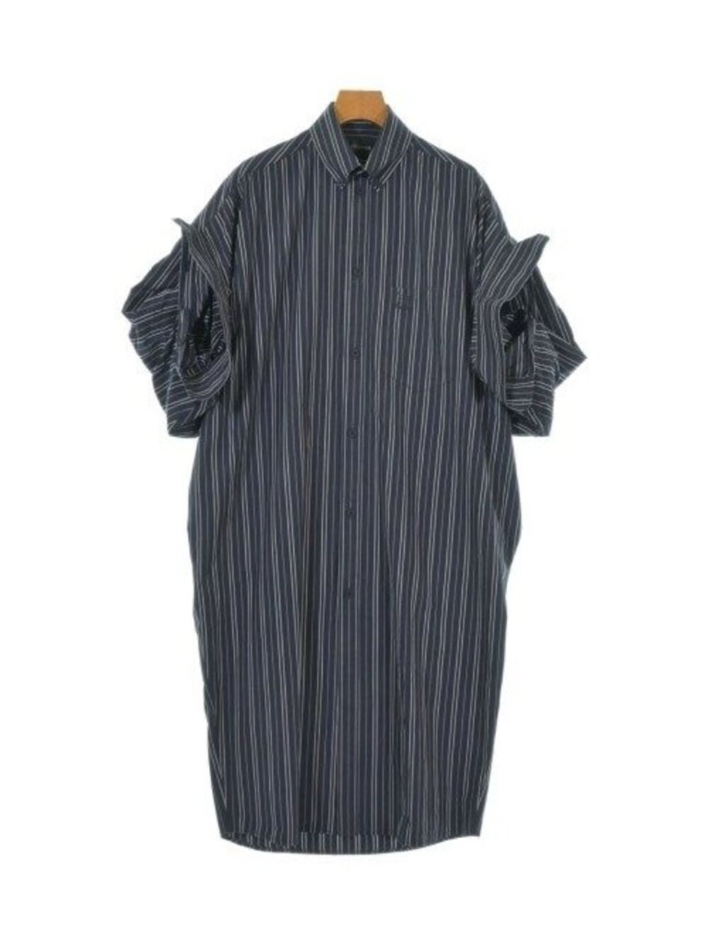 Balenciaga Shirt Dress Navy